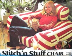 0101 BUTTERICK STITCH N STUFF OVERSIZE CHAIR 1970S PATTERN uncut